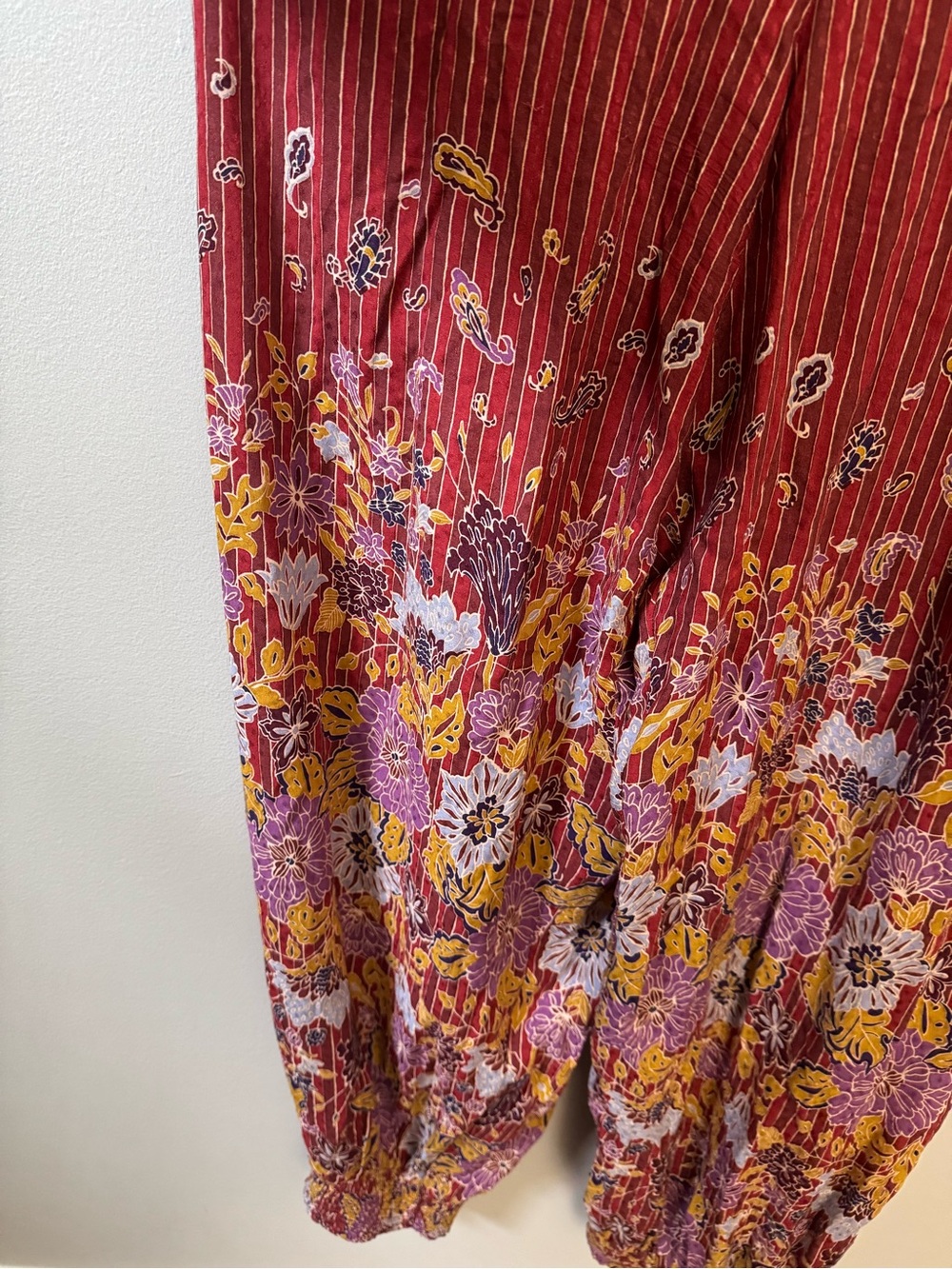 By Anthropologie Breezy open back printed jumpsuit - Picture 6 of 10
